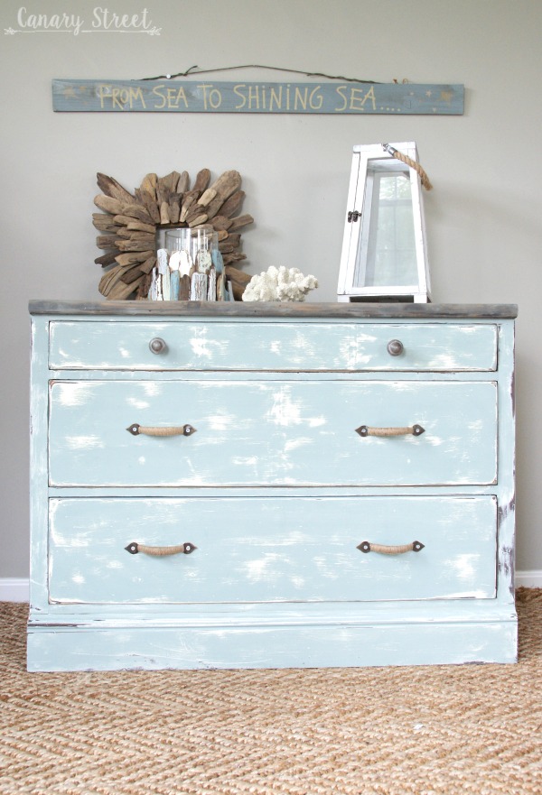 Weathered Coastal Dresser - Canary Street Crafts